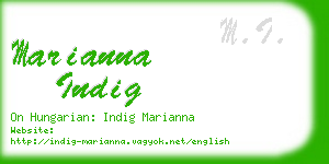 marianna indig business card